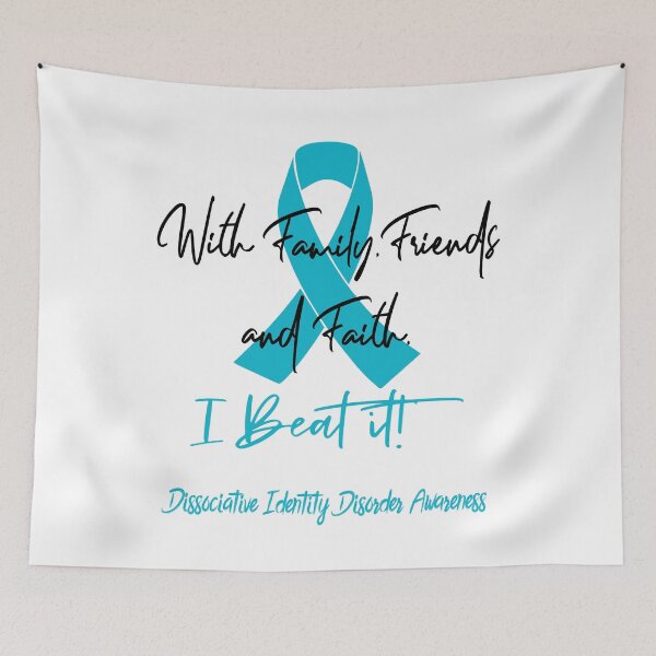 Item preview, Dissociative Identity Disorder Warrior - With Family, Friends, and Faith - I BEAT IT! designed and sold by Robbsyn.