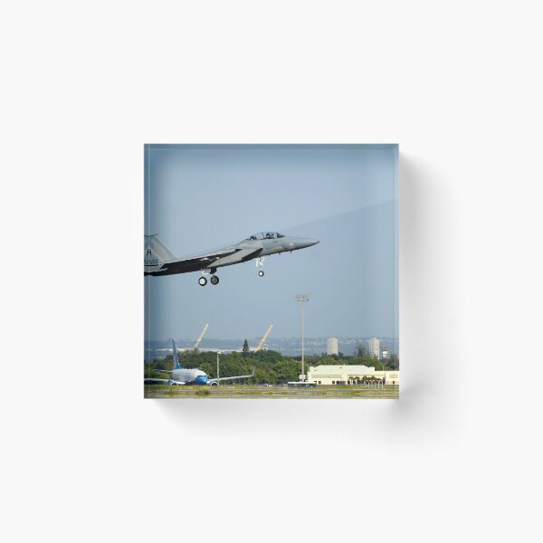 Item preview, An F-15A Eagle returns to Hickam Air Force Base. designed and sold by StocktrekImages.