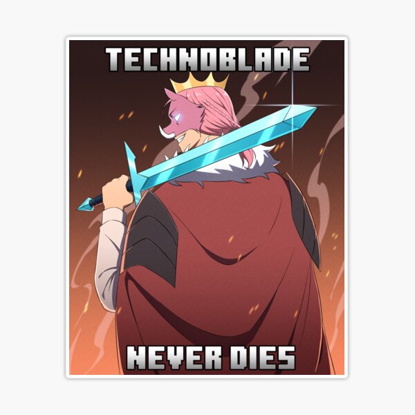 RIP Technoblade Never Dies , Technoblade Poster, GGEZ Technoblade Forever  Never Dies | Poster