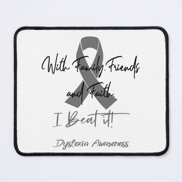 Item preview, Dyslexia Warrior - With Family, Friends, and Faith - I BEAT IT! designed and sold by Robbsyn.