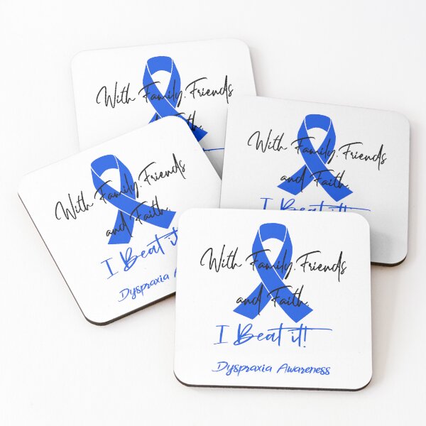 Item preview, Dyspraxia Warrior - With Family, Friends, and Faith - I BEAT IT! designed and sold by Robbsyn.