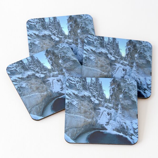 Item preview, Frozen winter waterfall in a canyon designed and sold by ClarissaFlora.