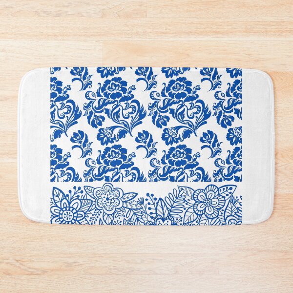 Item preview, Blue and white seamless design with trim designed and sold by PalomaHealing24.