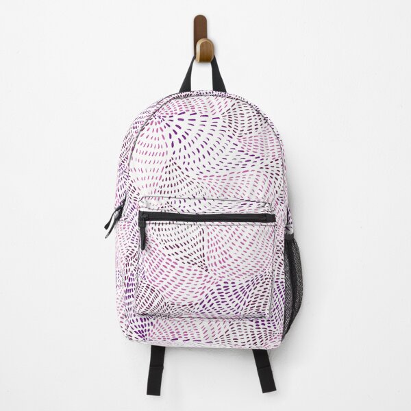 Item preview, Abstract pink and purple pointillist pattern on a white background designed and sold by anaskwi.