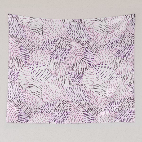 Item preview, Abstract pink and purple pointillist pattern on a white background designed and sold by anaskwi.