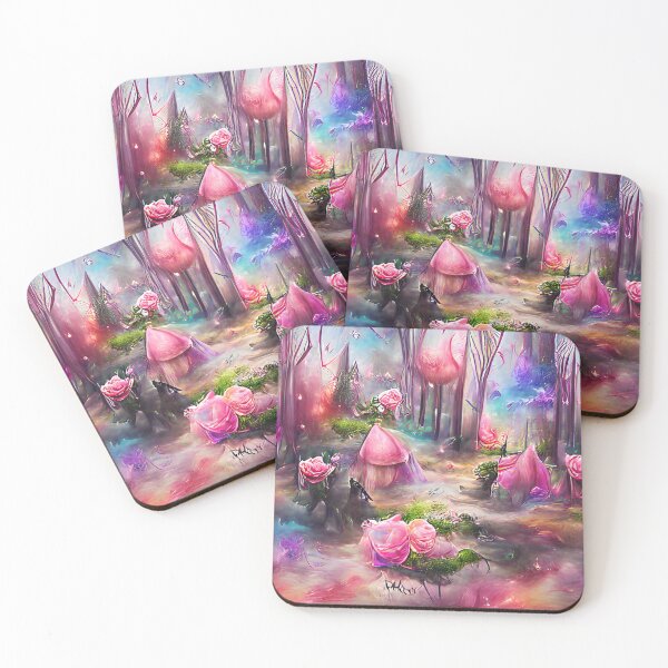 Item preview, Abstract Blooming Rose Forest designed and sold by fizzribbit.