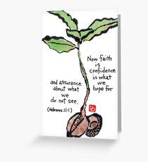 What We Hope For but Do Not See Greeting Card