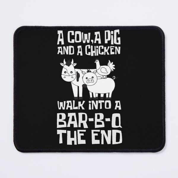 Item preview,  A COW, A PIG AND A CHICKEN BARBECUE LOVERS,MASTER BBQ,SUMMER BBQ designed and sold by DanaMire.