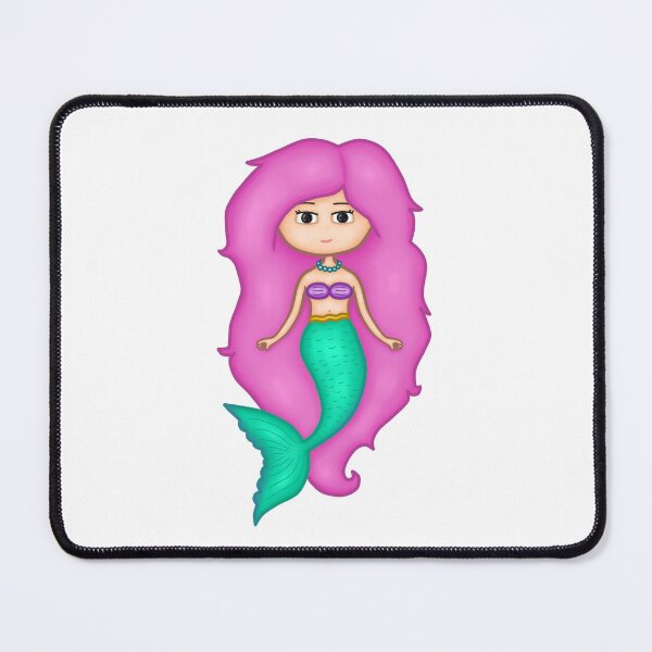 Item preview, Adorable Mermaid With A Precious Face Drawn in The Kawaii Style - Perfect For Decorating Baby's Nursery designed and sold by CreativeCranium.