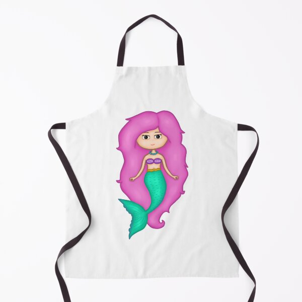 Item preview, Adorable Mermaid With A Precious Face Drawn in The Kawaii Style - Perfect For Decorating Baby's Nursery designed and sold by CreativeCranium.