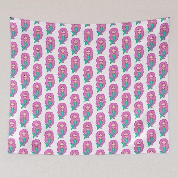 Item preview, Adorable Mermaid With A Precious Face Drawn in The Kawaii Style - Perfect For Decorating Baby's Nursery designed and sold by CreativeCranium.