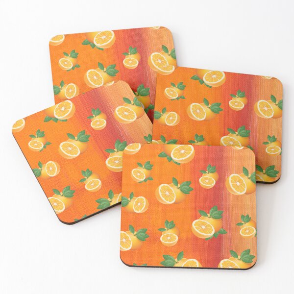 Item preview, Orange Citrus Fruit Ombre Pattern designed and sold by ArtMeetsPizza.