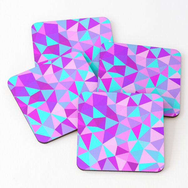 Item preview, Pink, Aqua, and Purple Multicolored Geometric Triangle Pattern designed and sold by patternsoup.