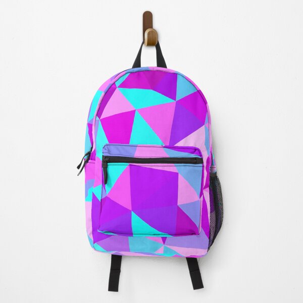 Item preview, Pink, Aqua, and Purple Multicolored Geometric Triangle Pattern designed and sold by patternsoup.