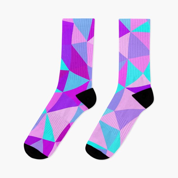 Item preview, Pink, Aqua, and Purple Multicolored Geometric Triangle Pattern designed and sold by patternsoup.