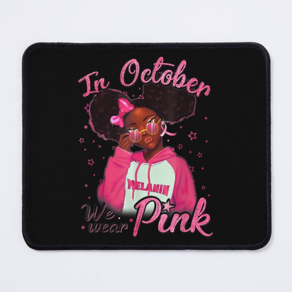 Item preview, Breast Cancer Awareness African American Black Queen Pink designed and sold by AgnesGeller.