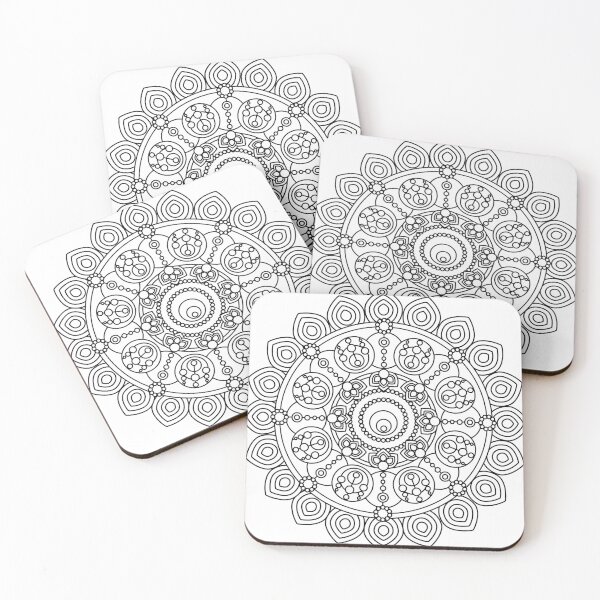 Item preview, Mandala Inspired Design in Black & White #2 designed and sold by ZenDrawings.