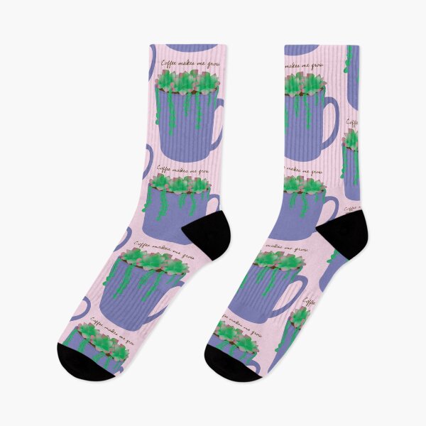 Item preview, Coffee Makes Me Grow Succulent Mug designed and sold by FullOfGrace Design Co..