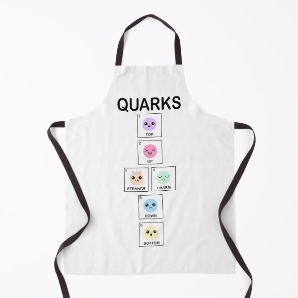 Item preview, Quarks (for light backgrounds), strange quark, charm quark, quark types found by Hadron collider at CERN, science is cool, physics is cool, go science designed and sold by Hollyharry.