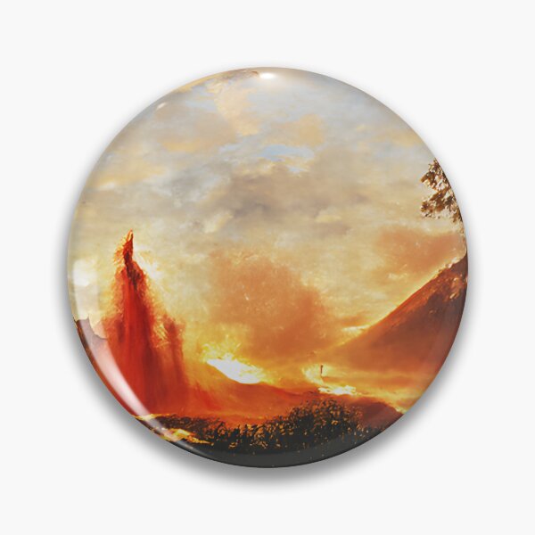 Item preview, Volcano erupting lava  designed and sold by fizzribbit.