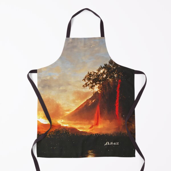 Item preview, Volcano erupting lava  designed and sold by fizzribbit.