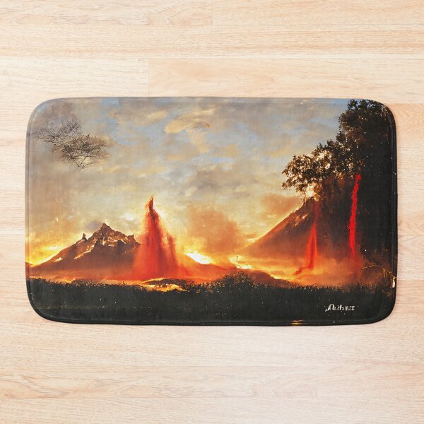 Item preview, Volcano erupting lava  designed and sold by fizzribbit.