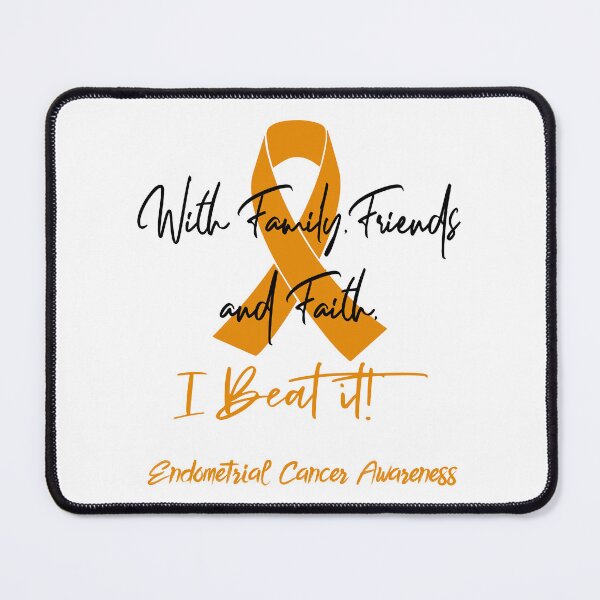 Item preview, Endometrial Cancer Warrior - With Family, Friends, and Faith - I BEAT IT! designed and sold by Robbsyn.