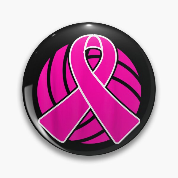 Aperçu de l'œuvre Sensibilisation au ruban rose du joueur de volley-ball du cancer du sein créée et vendue par RichardMarkham.