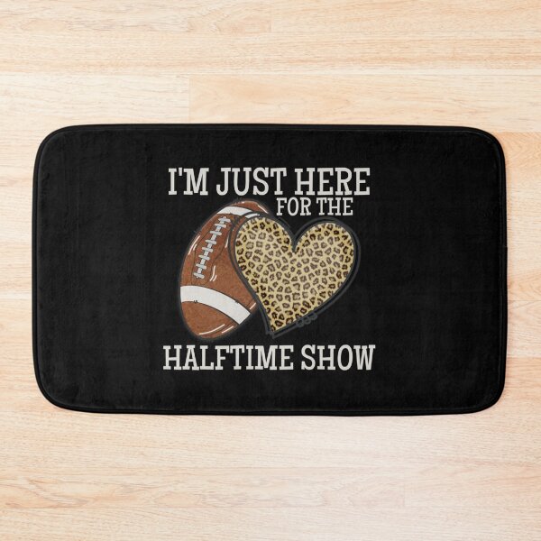 Artikelvorschau, Ich bin nur hier für die Halbzeitshow mit einem lustigen American Football Leopardenmuster-Herzdess entworfen und verkauft von ayeshadanaqws.