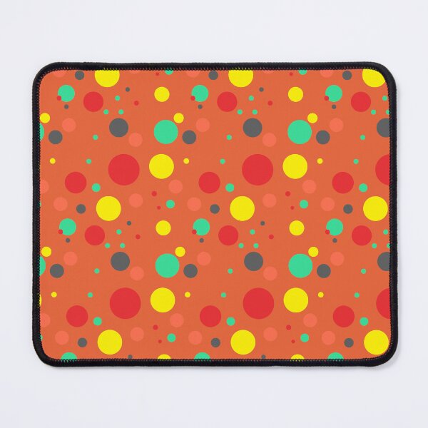 Item preview, Summer 80s 70s 60s Eighties Seventies Sixties Retro Vintage Polka Dots Dots Dots Polka Dots Poka Dots Circles Orange Red Yellow Lime designed and sold by fairy-taler.