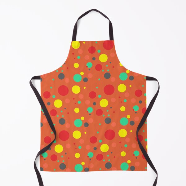 Item preview, Summer 80s 70s 60s Eighties Seventies Sixties Retro Vintage Polka Dots Dots Dots Polka Dots Poka Dots Circles Orange Red Yellow Lime designed and sold by fairy-taler.