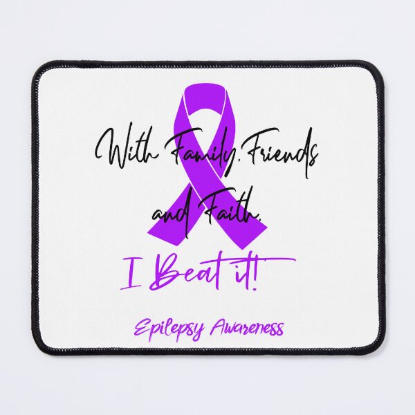 Item preview, Epilepsy Warrior - With Family, Friends, and Faith - I BEAT IT! designed and sold by Robbsyn.