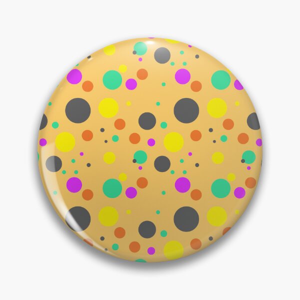 Item preview, Summer 80s 70s 60s Eighties Seventies Sixties Retro Vintage Polka Dots Dots Dots Polka Dots Poka Dots Circles Orange Brown Purple Yellow Lime designed and sold by fairy-taler.