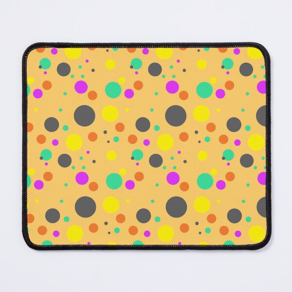 Item preview, Summer 80s 70s 60s Eighties Seventies Sixties Retro Vintage Polka Dots Dots Dots Polka Dots Poka Dots Circles Orange Brown Purple Yellow Lime designed and sold by fairy-taler.