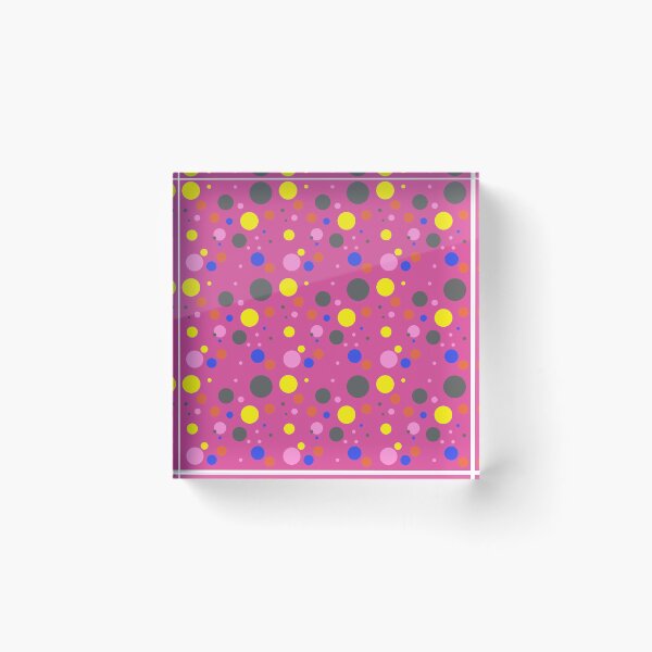 Item preview, Summer 80s 70s 60s Eighties Seventies Sixties Retro Vintage Polka Dots Dots Dots Polka Dots Poka Dots Circles Orange Red Yellow Lime designed and sold by fairy-taler.
