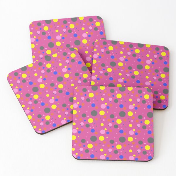 Item preview, Summer 80s 70s 60s Eighties Seventies Sixties Retro Vintage Polka Dots Dots Dots Polka Dots Poka Dots Circles Orange Red Yellow Lime designed and sold by fairy-taler.