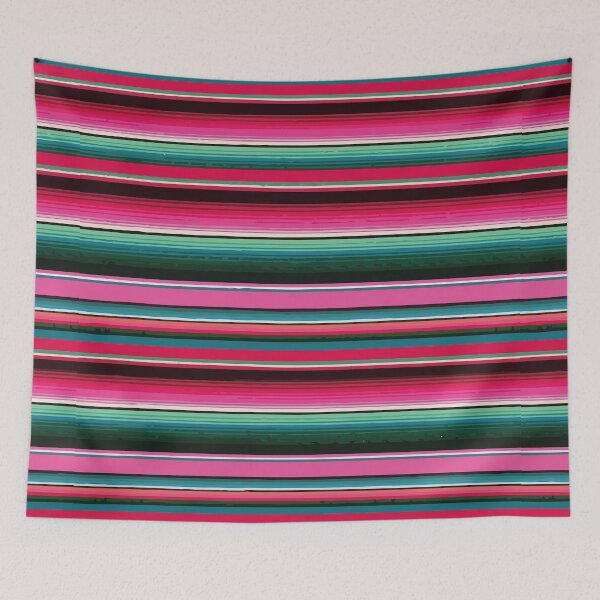 Item preview, Serape Mexican serape blanket vibrant chicano stripes zarape latin modern zerape designed and sold by T-Mex.
