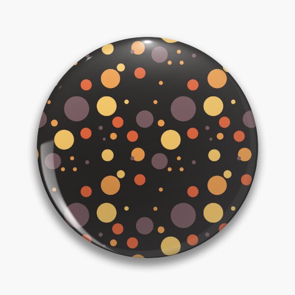 Item preview, Summer 80s 70s 60s Eighties Seventies Sixties Retro Vintage Polka Dots Dots Dots Polka Dots Poka Dots Circles Orange Yellow Tan Black designed and sold by fairy-taler.