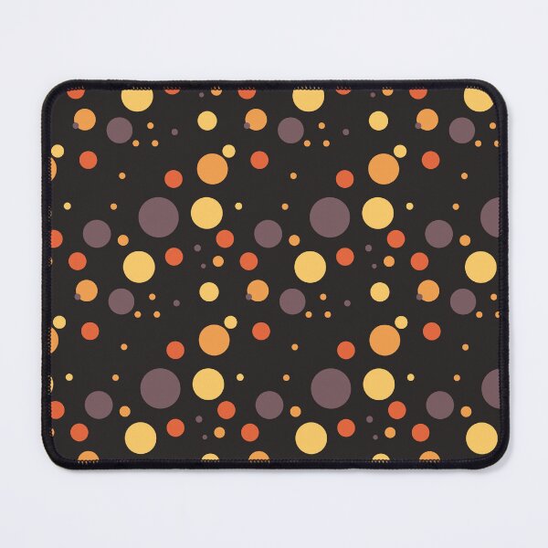 Item preview, Summer 80s 70s 60s Eighties Seventies Sixties Retro Vintage Polka Dots Dots Dots Polka Dots Poka Dots Circles Orange Yellow Tan Black designed and sold by fairy-taler.