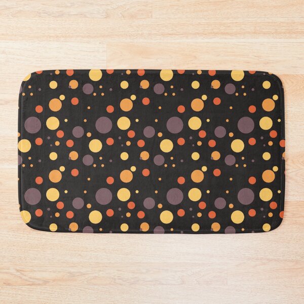 Item preview, Summer 80s 70s 60s Eighties Seventies Sixties Retro Vintage Polka Dots Dots Dots Polka Dots Poka Dots Circles Orange Yellow Tan Black designed and sold by fairy-taler.
