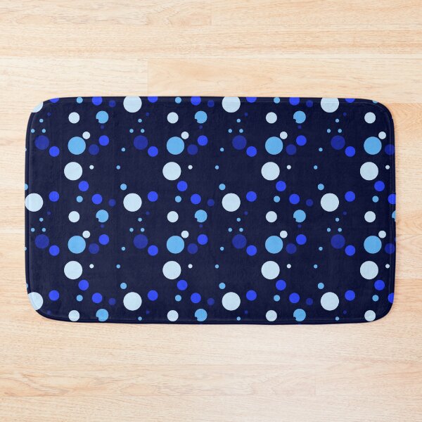 Item preview, Summer 80s 70s 60s Eighties Seventies Sixties Retro Vintage Polka Dots Dots Dots Polka Dots Poka Dots Circles Blue Cyan Dark Blue White designed and sold by fairy-taler.