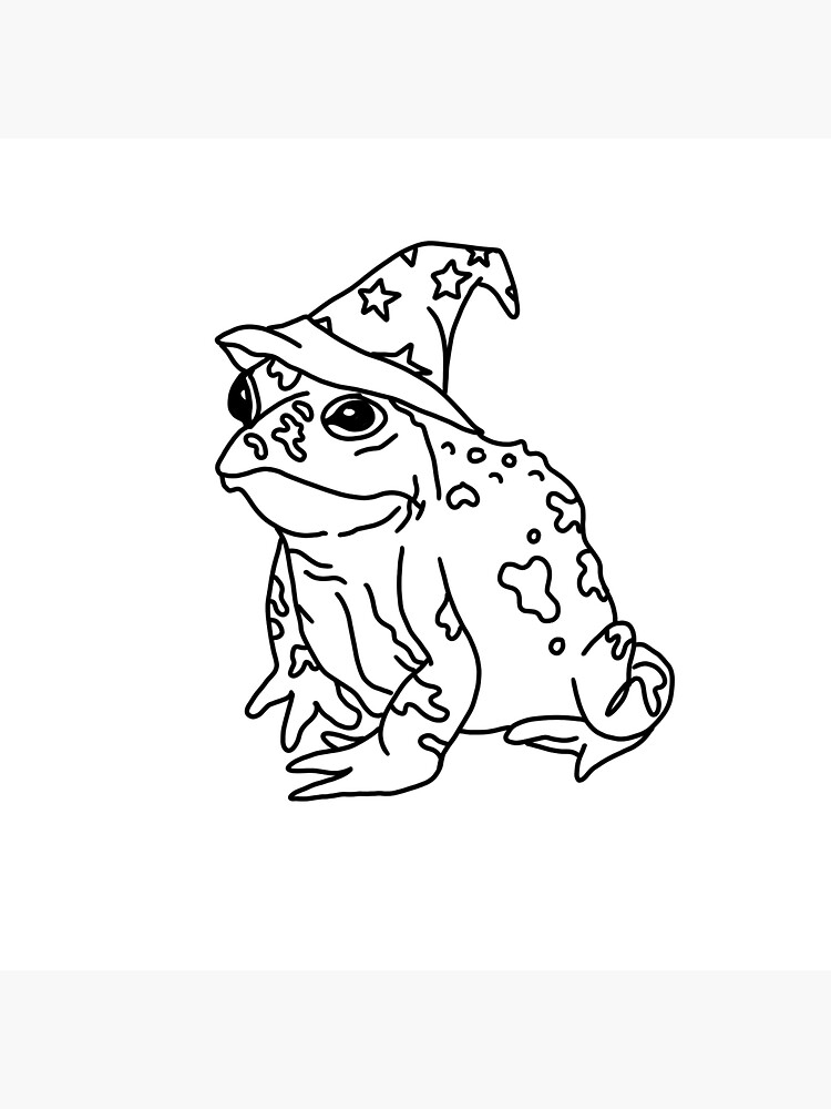 "Wizard Frog" Sticker for Sale by BluCoffinDesign Redbubble