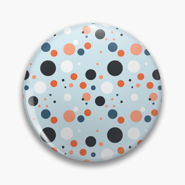 Item preview, Summer 80s 70s 60s Eighties Seventies Sixties Retro Vintage Polka Dots Dots Dots Polka Dots Poka Dots Circles Orange Blue White Tan Black designed and sold by fairy-taler.
