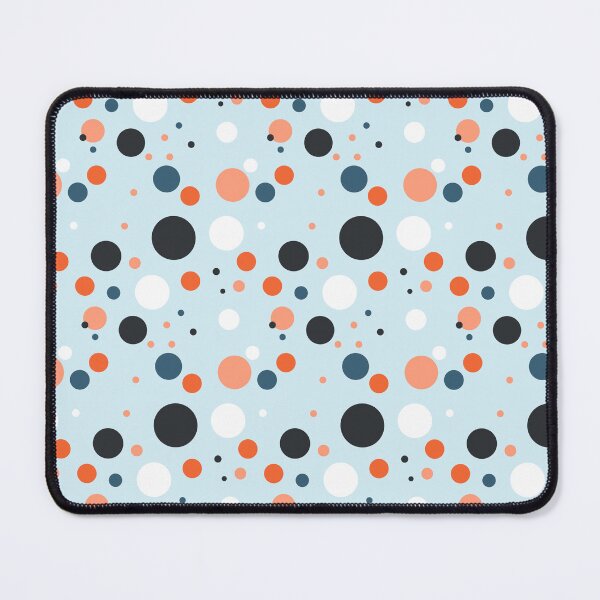 Item preview, Summer 80s 70s 60s Eighties Seventies Sixties Retro Vintage Polka Dots Dots Dots Polka Dots Poka Dots Circles Orange Blue White Tan Black designed and sold by fairy-taler.