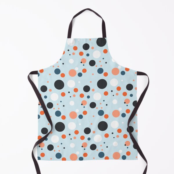 Item preview, Summer 80s 70s 60s Eighties Seventies Sixties Retro Vintage Polka Dots Dots Dots Polka Dots Poka Dots Circles Orange Blue White Tan Black designed and sold by fairy-taler.