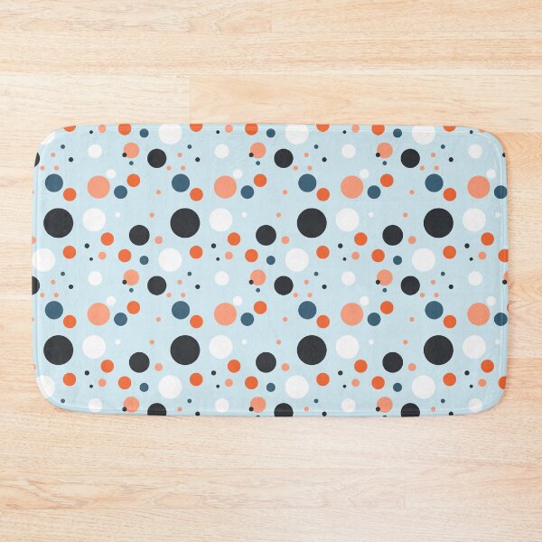 Item preview, Summer 80s 70s 60s Eighties Seventies Sixties Retro Vintage Polka Dots Dots Dots Polka Dots Poka Dots Circles Orange Blue White Tan Black designed and sold by fairy-taler.