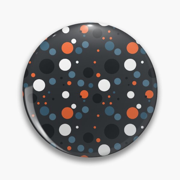 Item preview, Summer 80s 70s 60s Eighties Seventies Sixties Retro Vintage Polka Dots Dots Dots Polka Dots Poka Dots Circles Orange White Blue Black designed and sold by fairy-taler.