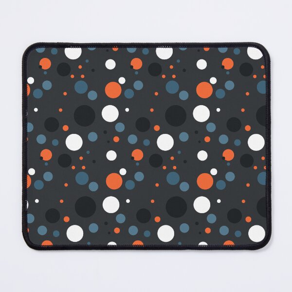 Item preview, Summer 80s 70s 60s Eighties Seventies Sixties Retro Vintage Polka Dots Dots Dots Polka Dots Poka Dots Circles Orange White Blue Black designed and sold by fairy-taler.