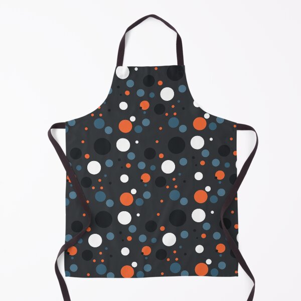 Item preview, Summer 80s 70s 60s Eighties Seventies Sixties Retro Vintage Polka Dots Dots Dots Polka Dots Poka Dots Circles Orange White Blue Black designed and sold by fairy-taler.