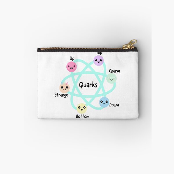 Item preview, Quarks, strange quark, charm quark, quark types found by Hadron collider at CERN, science is cool, physics is cool, go science designed and sold by Hollyharry.